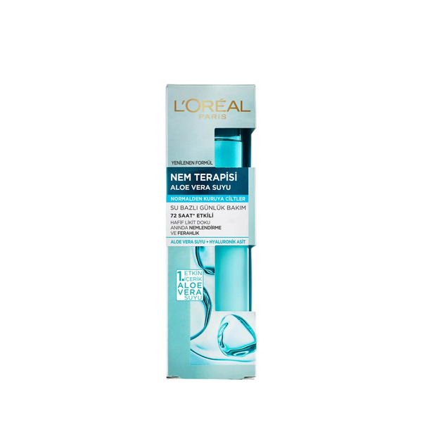 loreal paris nem terapisi aloe vera suyu normalden kuruya ciltler سرم آبرسان هیدرا جینوس لورال مناسب پوست های نرمال تا خشک ترک نویس
