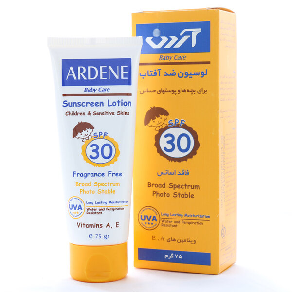 لوسیون ضد آفتاب کودکان SPF30 آردن