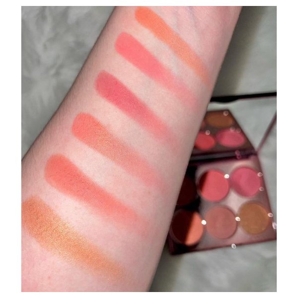 tarte blush palette precious gems swatch پالت رژگونه precious gems تارت سواچ