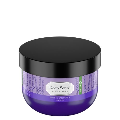 deep sense body sugar scrub 250ml ژل اسکراب شکری بدن لوندر دیپ سنس 250 میل