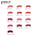 تست رنگ رژ لب جامد Sheer Up فلورمار