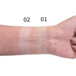 بیکد هایلایتر پودری نوت swatches