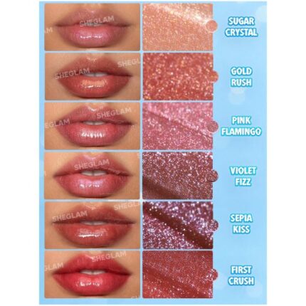 برق لب حجم دهنده Lip Plumper Shimmer شیگلم swatch
