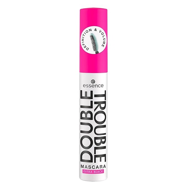essence Double Trouble Mascara Extra Black ریمل حجم دهنده و بلند کننده دابل ترابل اسنس