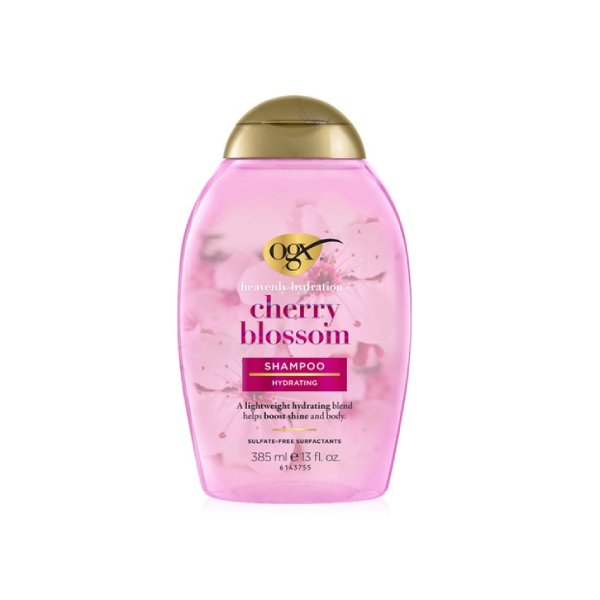 ogx cherry blossom shampoo شامپو آبرسان شکوفه گیلاس OGX
