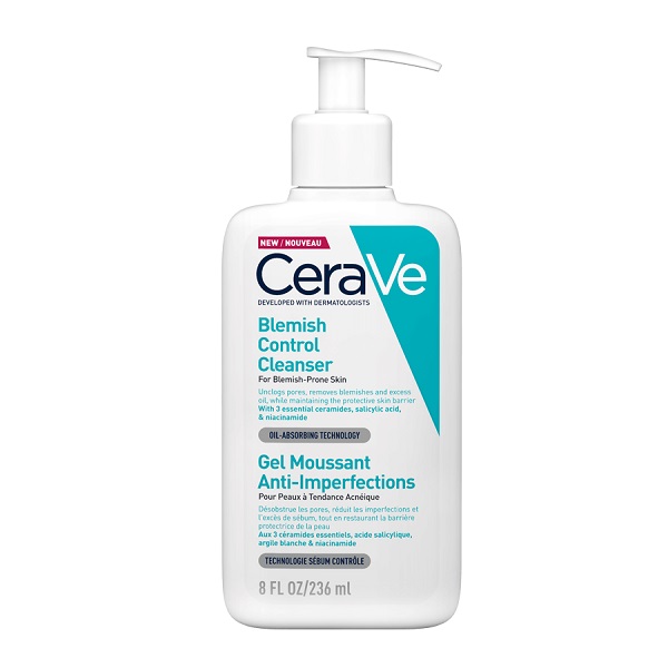 CeraVe Gentle Blemish Control Cleanser ژل شستشو ضد لک و ضد جوش سراوی مدل Blemish Control حجم 236 میلی لیتری