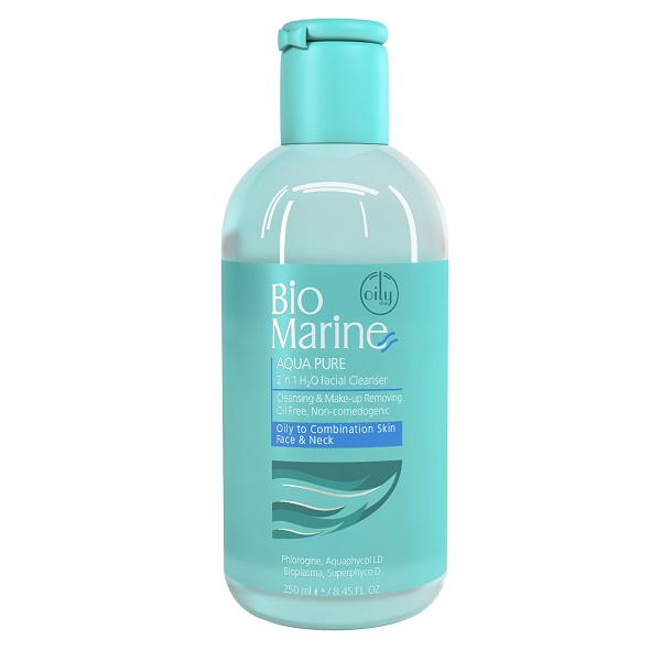 Bio Marine Aqua Pure 2 in 1 H2O Facial Cleanser پاک کننده آرایش 2 در 1 پوست چرب و مختلط بایومارین