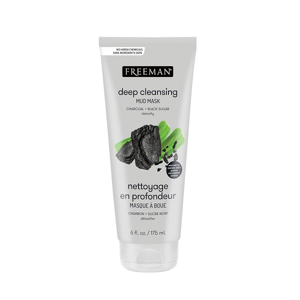 Freeman Charcoal & Black Sugar Mud Mask ماسک صورت زغال و شکر سیاه فریمن
