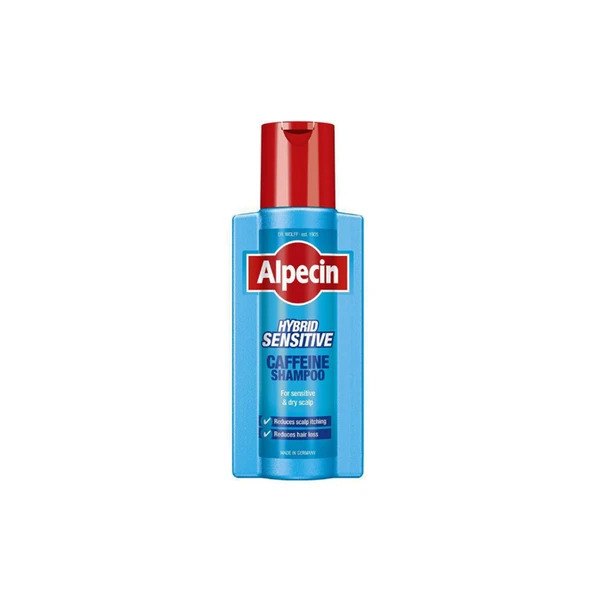 alpecin hybride sensitive caffeine shampoo 250ml شامپو ضد ریزش کافئین مناسب مو حساس آلپسین