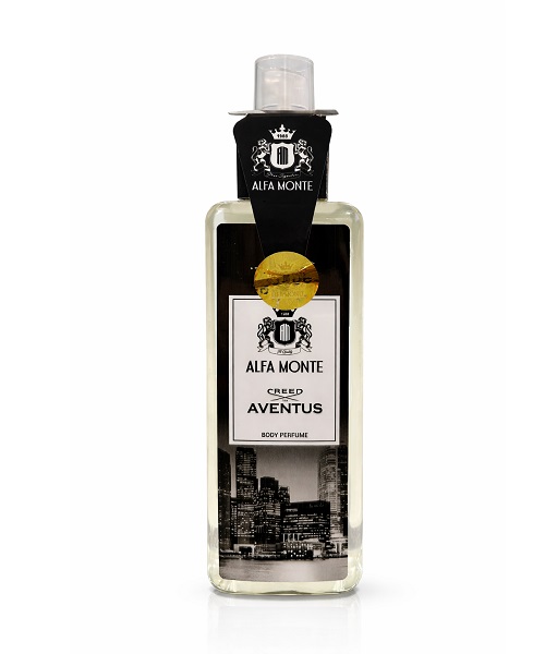 Alfa Monte Aventus body mist بادی اسپلش رایحه Aventus آلفا مونته