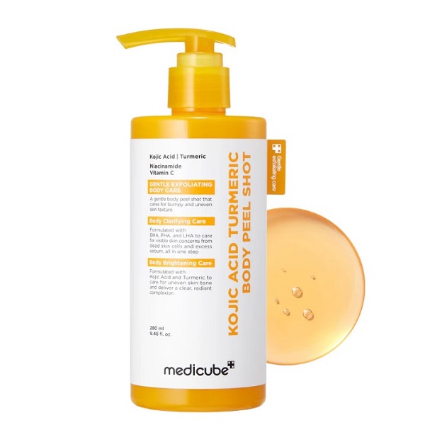 Medicube Kojic Acid Turmeric Body Peel Shot پیلینگ شات بدن کوجیک اسید و زردچوبه مدی کیوب