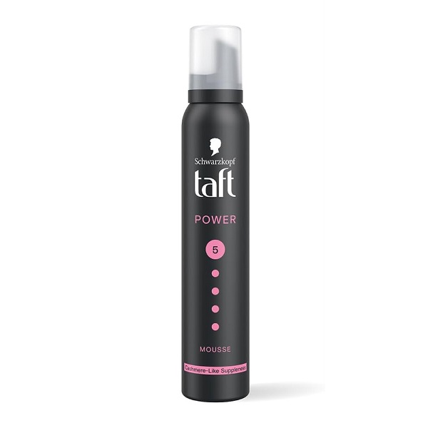 Taft Power Cashmere Modeling Foam, 200 ml موس مو حالت دهنده قوی شماره 5 تافت مدل Power Cashmere