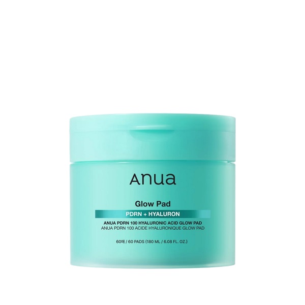 Anua PDRN 100 Hyaluronic Acid Glow Pad تونر پد آبرسان و درخشان کننده هیالورونیک اسید و PDRN آنوا