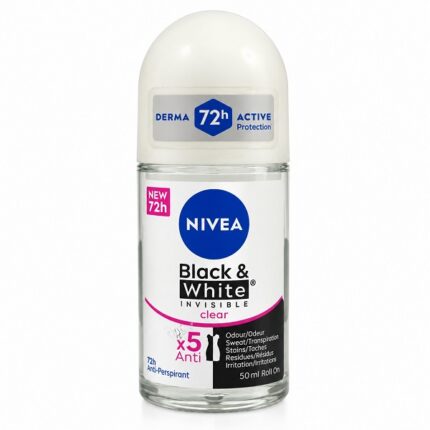مام رول ضد تعریق زنانه Black And White Clear نیوآ