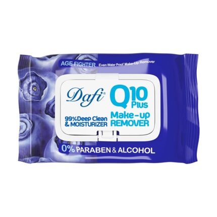 دستمال مرطوب پاک کننده آرایش دافی مدل Q10 (طرح بلوبری)