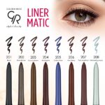 رنگ‌های مداد چشم پیچی ضد آب Liner Matic گلدن رز