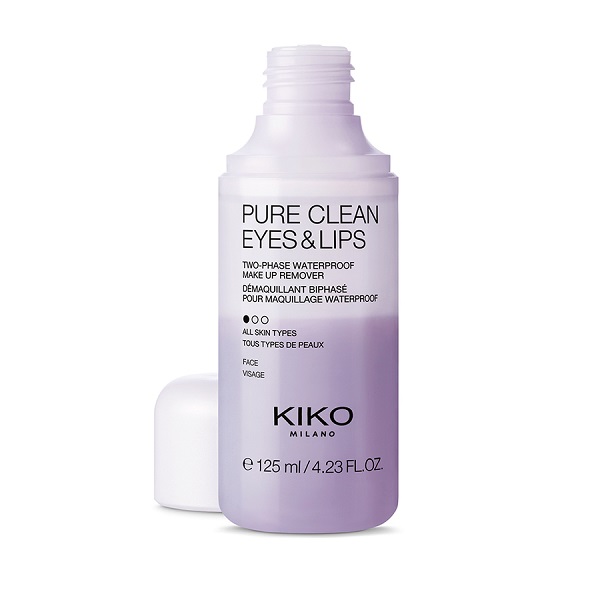 KIKO Milano Pure Clean Eyes & Lips Two Phase Waterproof Purple پاک کننده دو فاز آرایش چشم و لب کیکو
