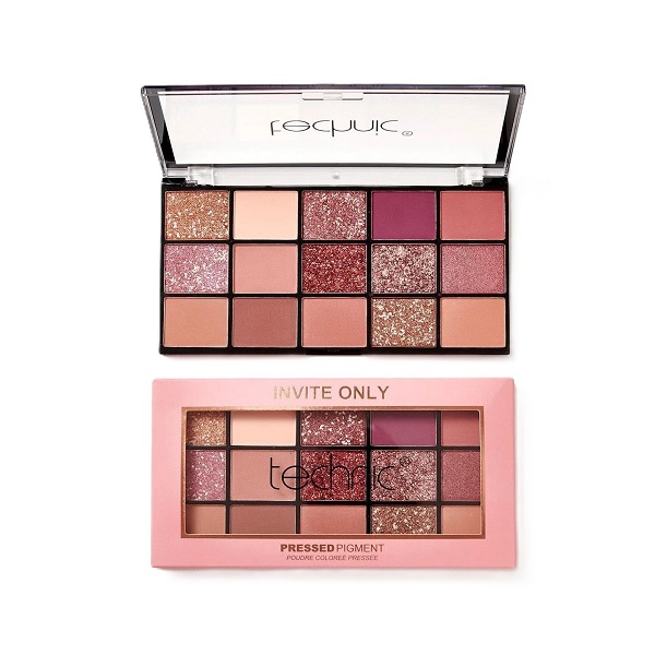 Technic Invite Only Pressed Pigment Palette پالت سایه 15 رنگ Invite Only تکنیک