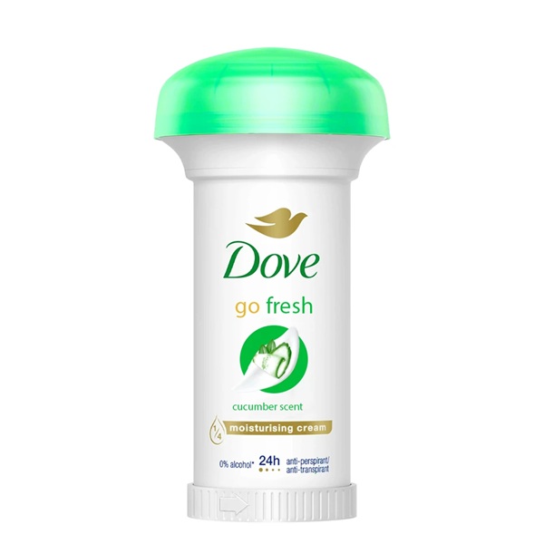 Dove Go Fresh Antiperspirant Cream Cucumber مام قارچی go fresh خیار و چای سبز داو