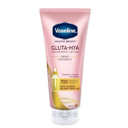 لوسیون بدن آبرسان و روشن کننده Gluta-Hya وازلین مدل Dewy Radiance