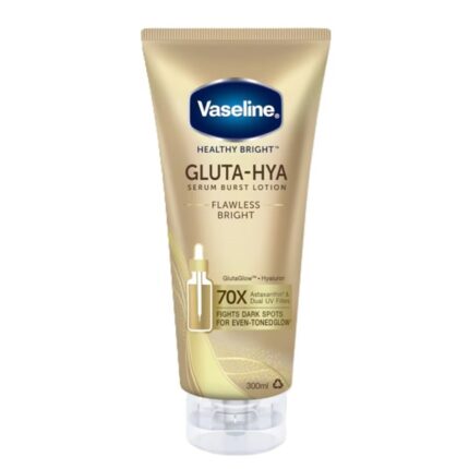 لوسیون بدن روشن کننده و ضد لک Gluta-Hya وازلین مدل Flawless Bright